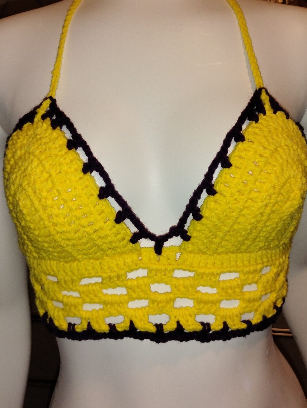 Handmade Crochet Festival Bikini Top